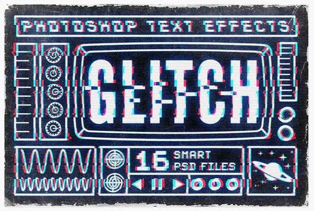 Photoshop Glitch Text Effects